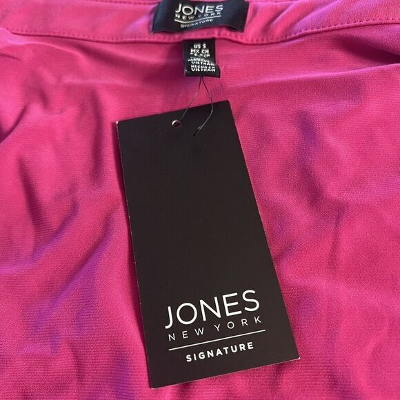 JONES NEW YORK SIGNATURE Women's Blouse Size S Pink Sleeveless Pockets Stretch‎ - Picture 12 of 13
